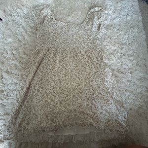 American eagle puff sleeve floral dress